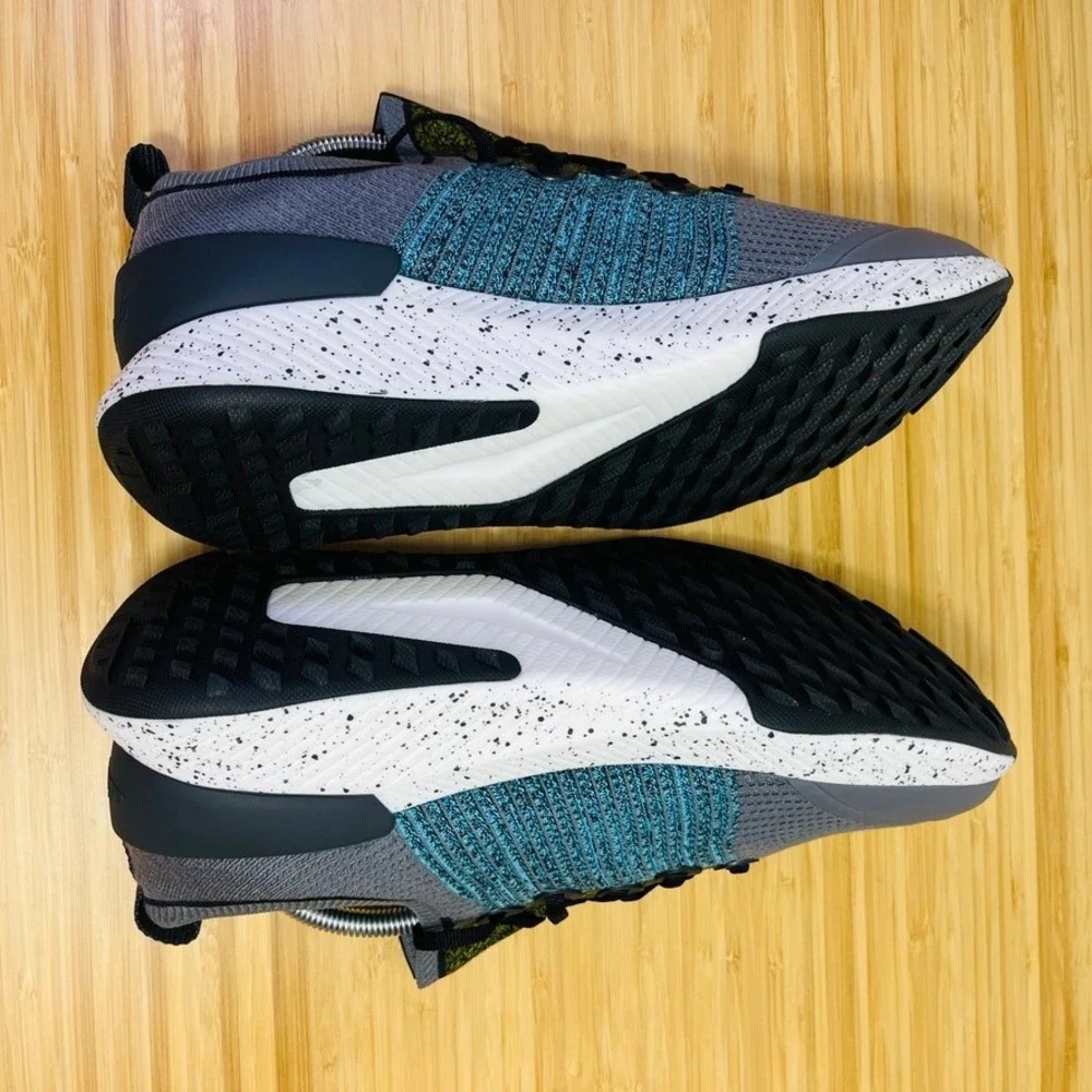 Allbirds Wool Runner Mizzles Women's Running Shoes Gray Teal Yellow Size 11 - Picture 6 of 9